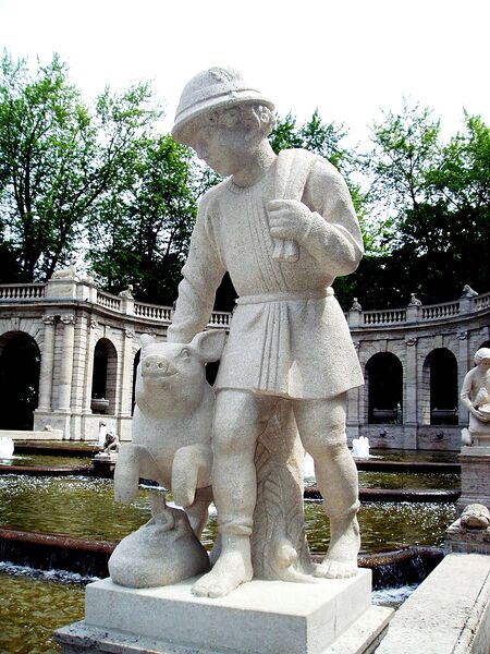 Datei:Hans im Glück mit Schwein.jpg